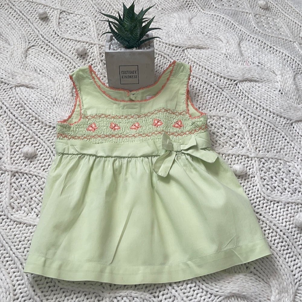 Janie and Jack Sleeveless Green Top.